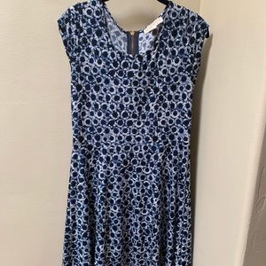 Michael Kors navy blue and white dress